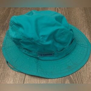 Vintage Columbia Sportswear Bucket Cap Hat L Made in USA Green